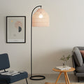 Rattan Weaving Cage Iron Floor Lamp