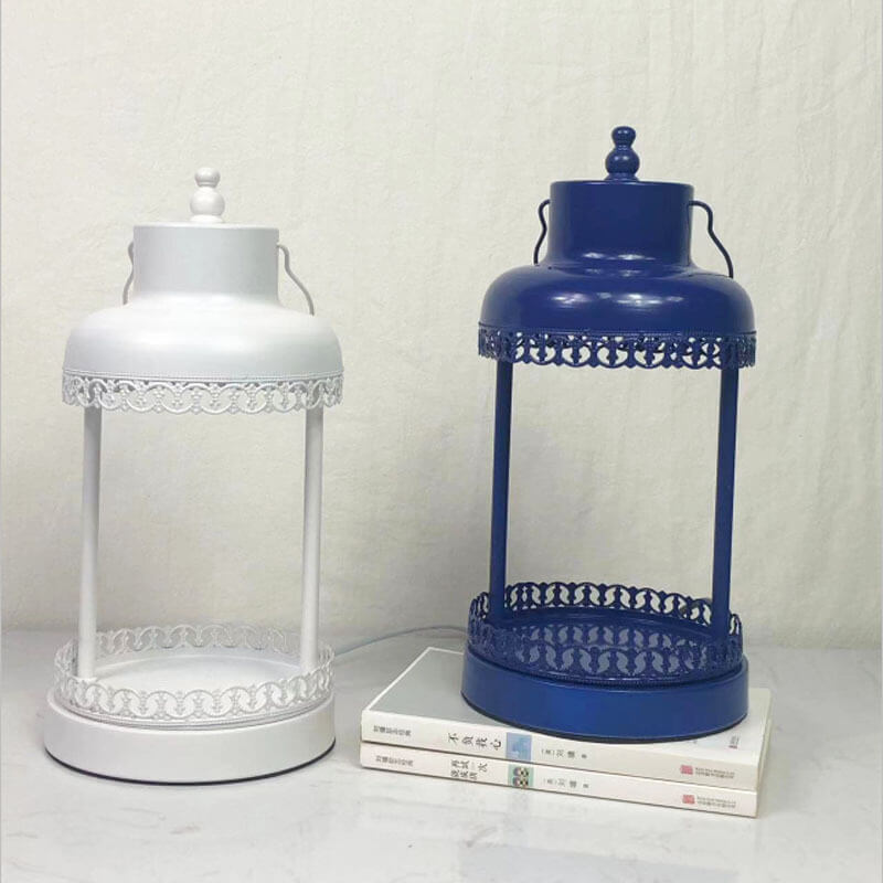Romantic Metal Column Melting Table Lamp