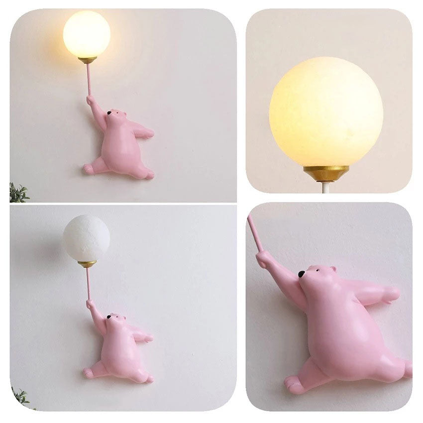 Bear Iron Glass Wall Lamp