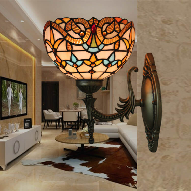 Flora Stained Glass Wall Lamp