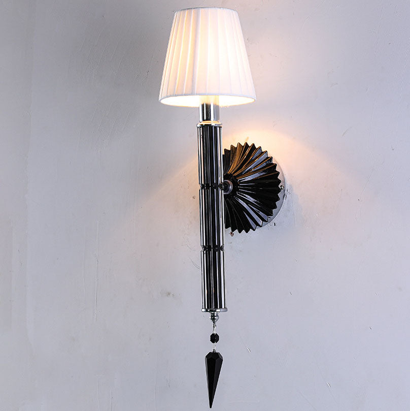 Crystal Fabric Wall Lamp