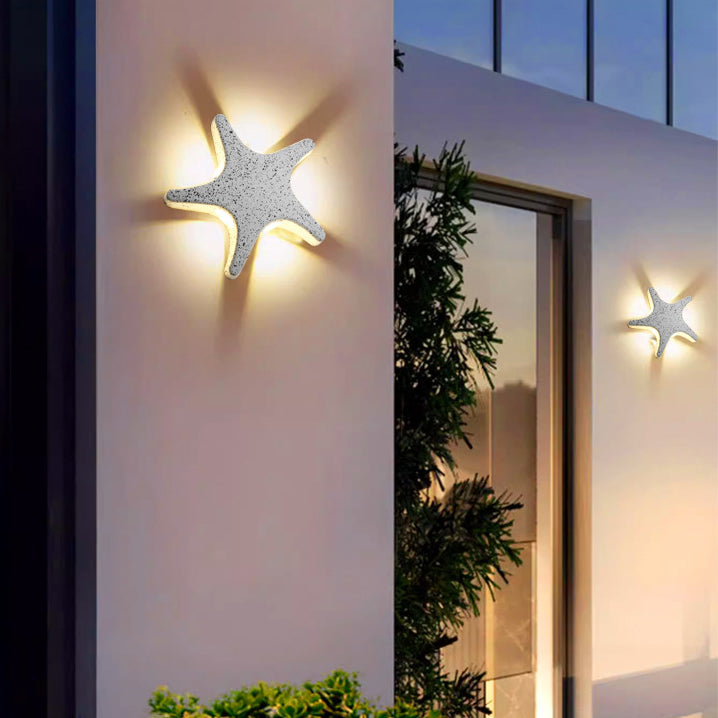 Aluminum Starfish Design Patio Outdoor Light
