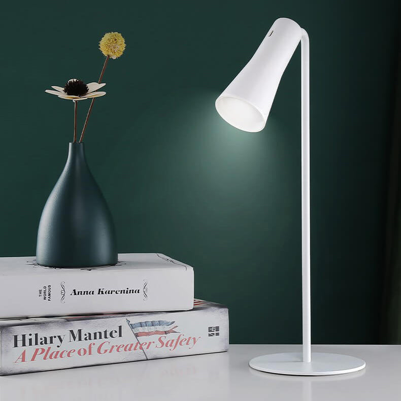 ABS Iron Cone White Table Lamp