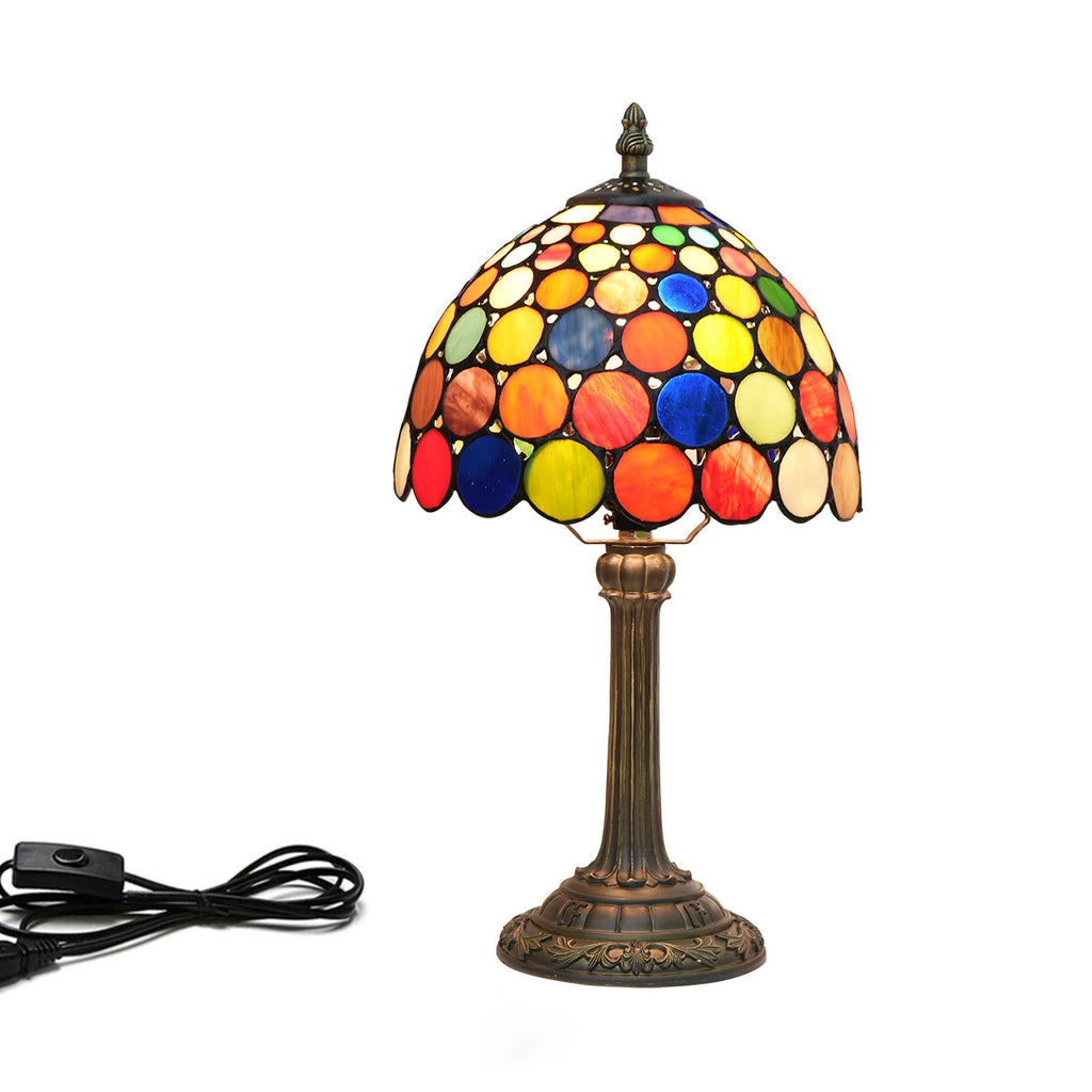 Resin Glass Dome Round Table Lamp