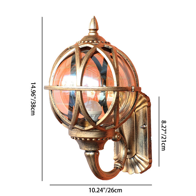 Ball Aluminium Glass Patio Outdoor Light