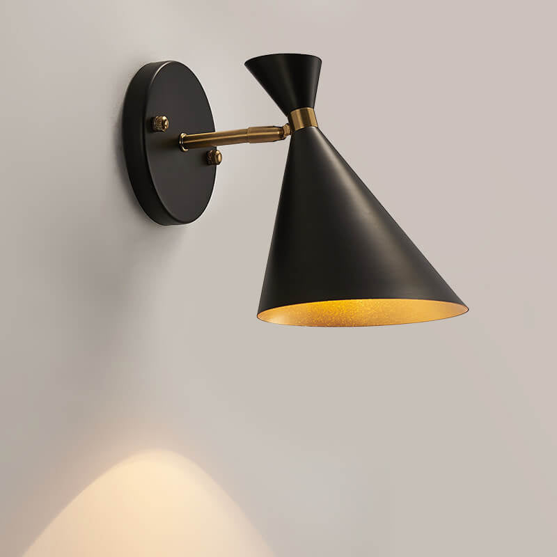 Horn Black Gold Wall Lamp