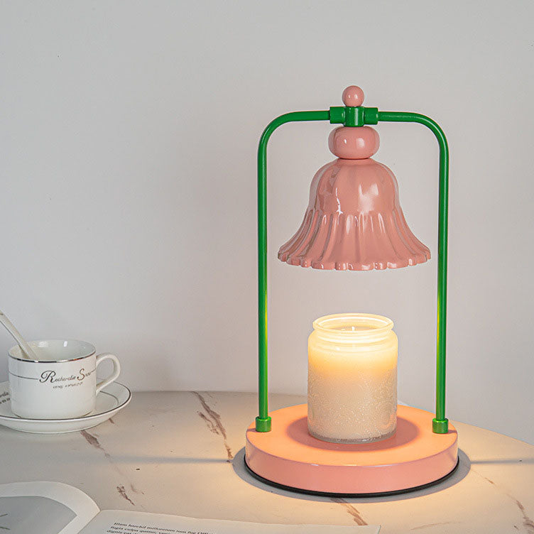 Iron Pink Flower Design Table Lamp