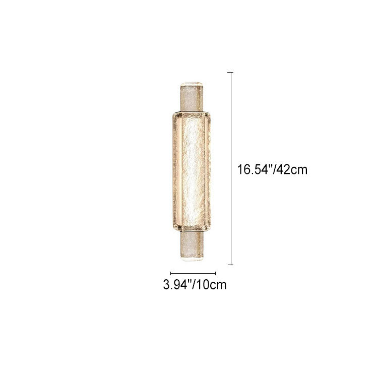 Water Grain Glass Column Wall Lamp