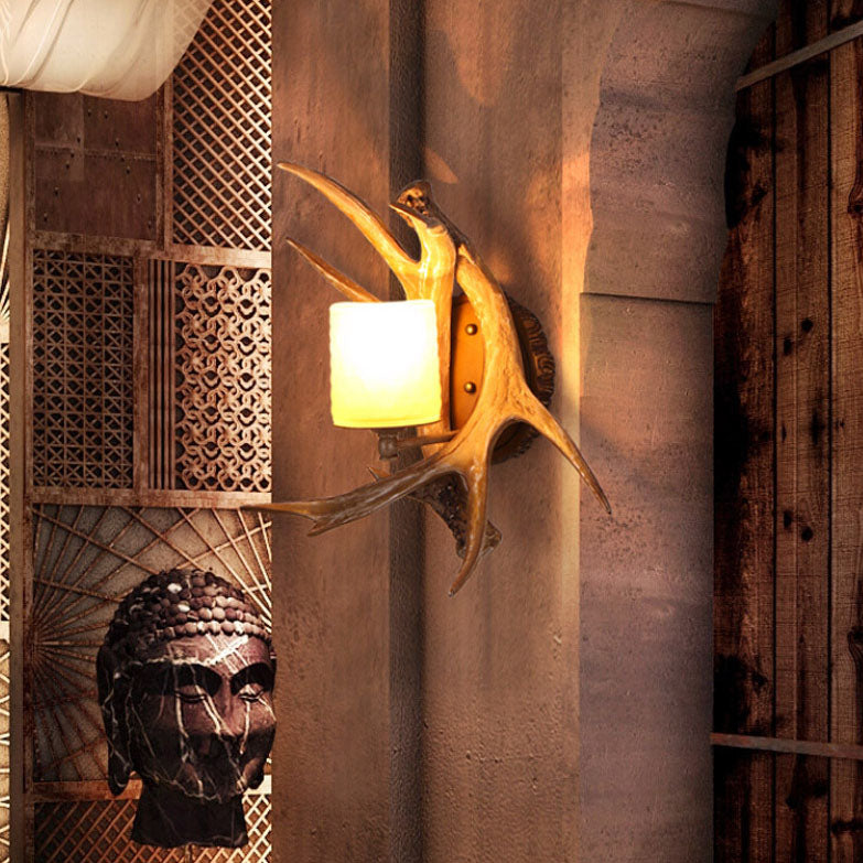 Antler Glass Wall Lamp