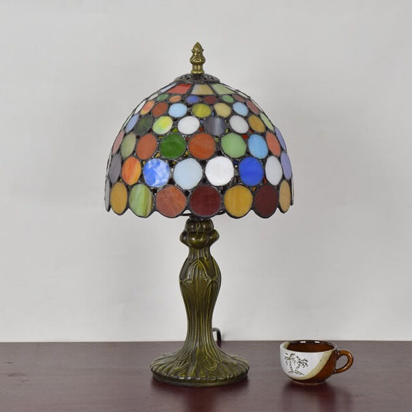 Style Stained Dot Glass Table Lamp