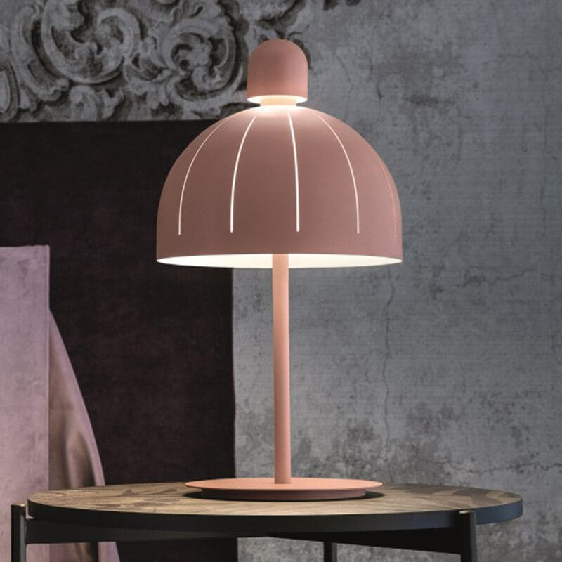 Pink Mushroom Metal Table Lamp