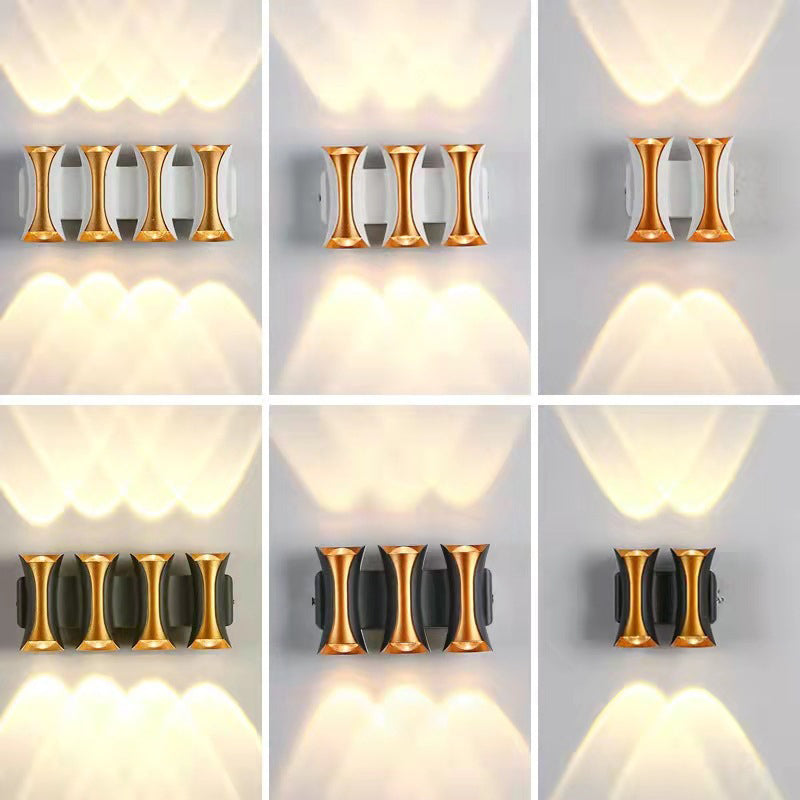 Rectangle Aluminum Glass Patio Outdoor Light