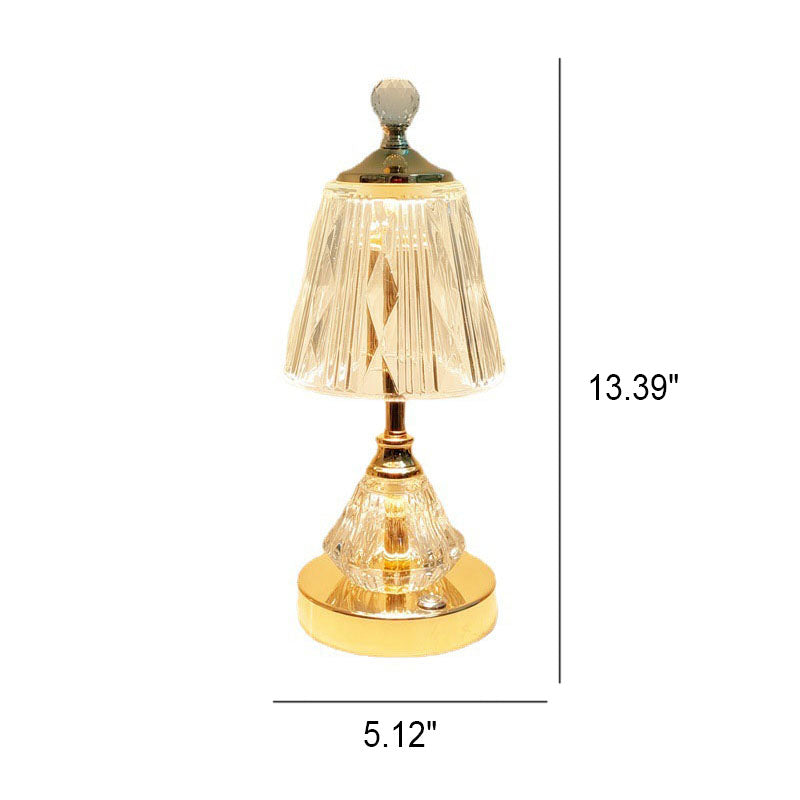 Crystal Glass Diamond Table Lamp