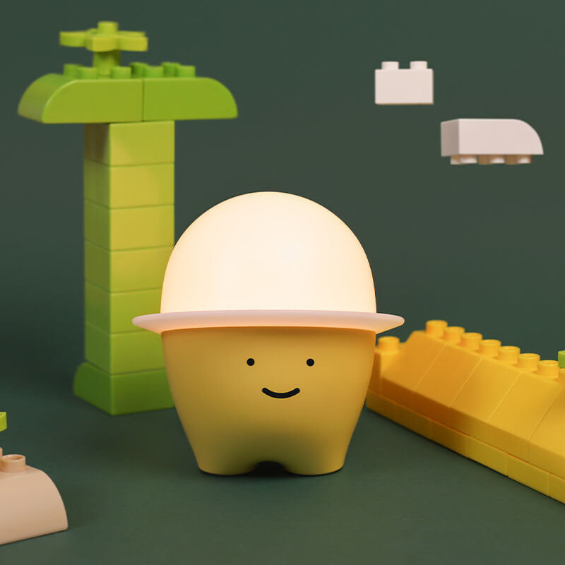 Cute Emoji Silicone Night Table Lamp