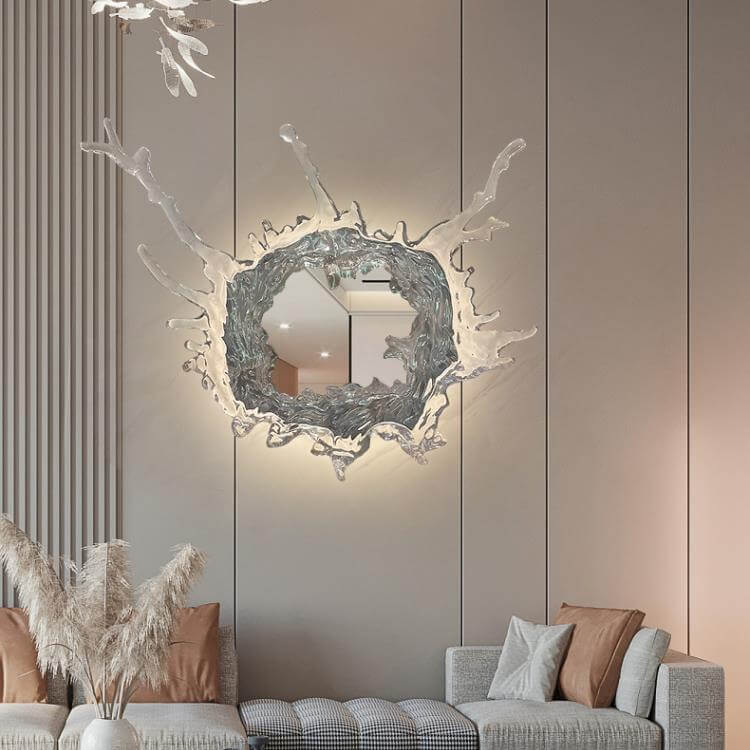 Stainless Steel Acrylic Water Wall Lamp