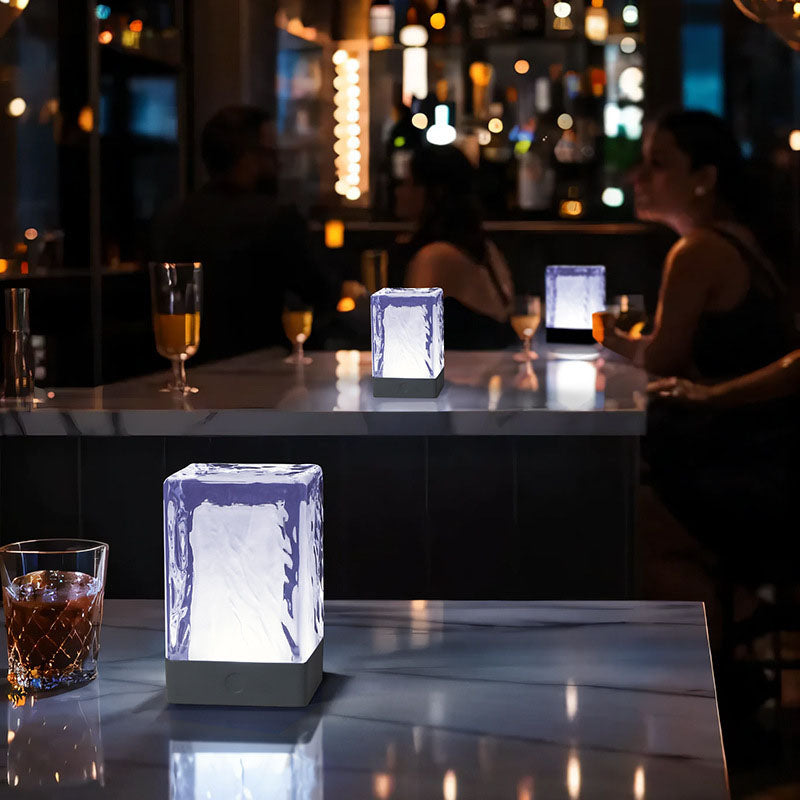 Resin Square Bedroom Table Lamp