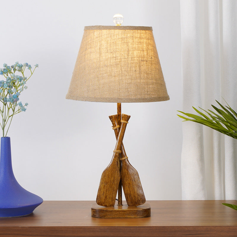Resin Linen Table Lamp