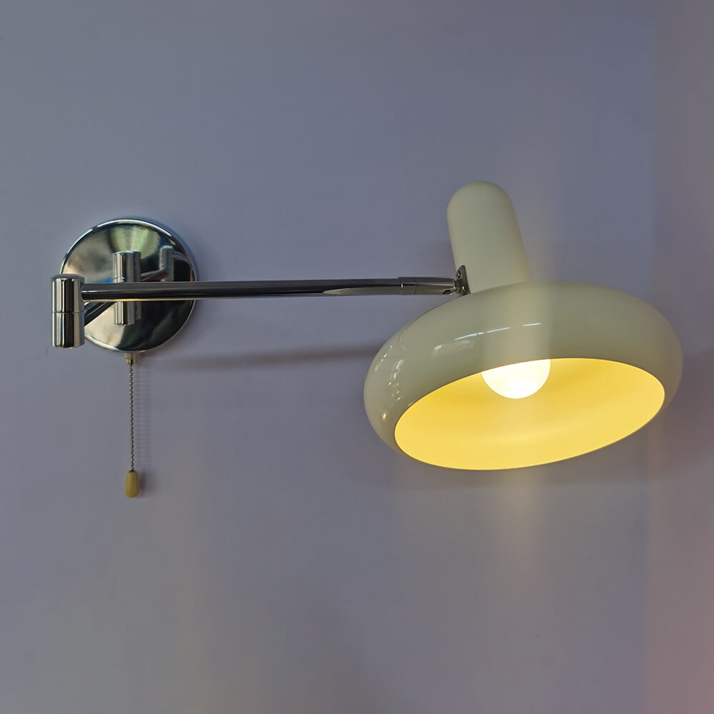 Cream White Iron Rocker Wall Lamp