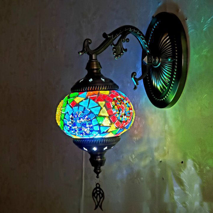 Exotic Cracked Glass Wall Lamp