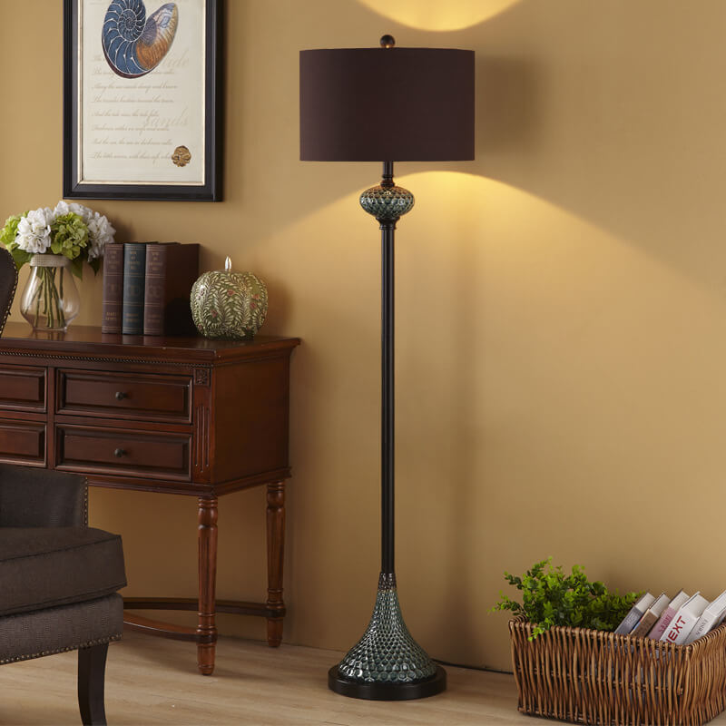 European Luxury Plate Ceramic Floor Lamp