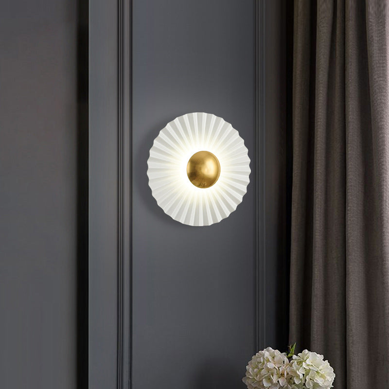 Round Scallop Hardware Living Wall Lamp