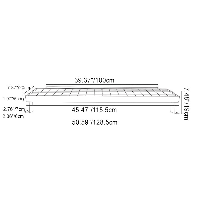 Line Contour Rectangle Aluminum Outdoor Light