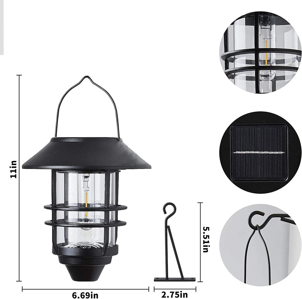Aluminum Glass Lantern Cylinder Outdoor Light