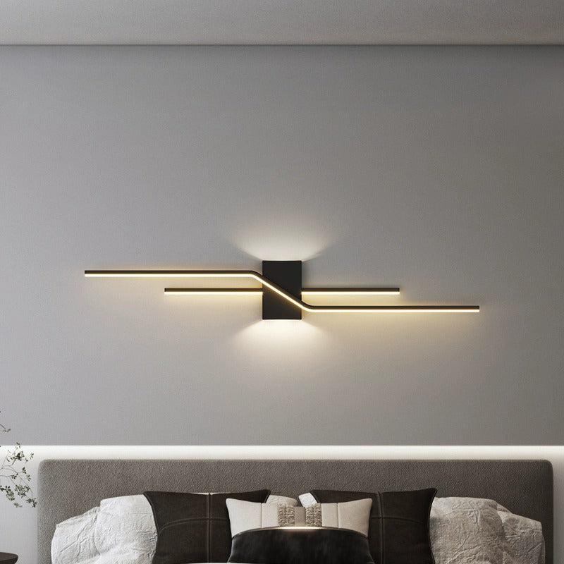 Aluminum Geometric Long Straight Wall Lamp