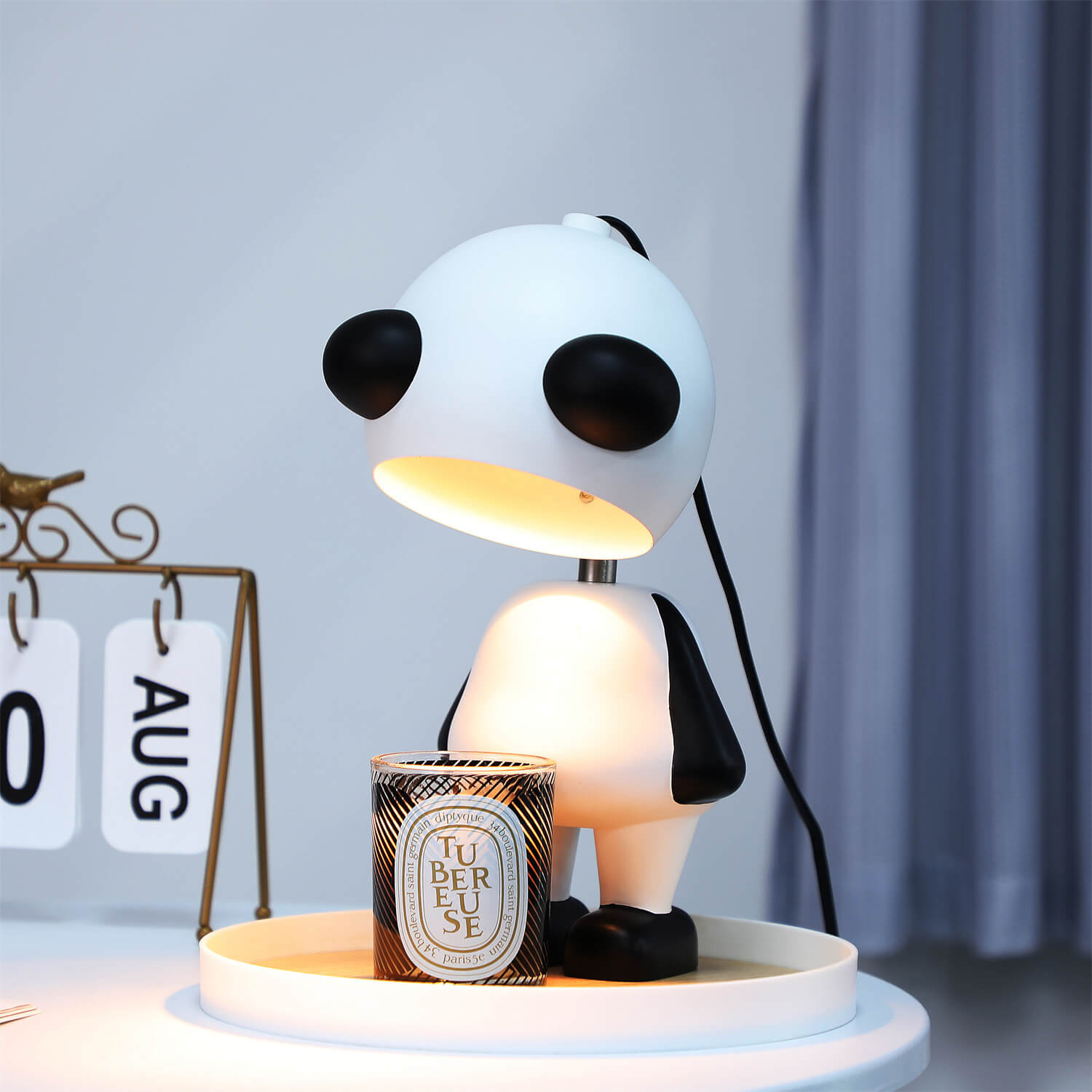 Cartoon Panda Resin Melting Table Lamp