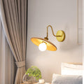 Wooden Tray Shaped Wall Lamp
