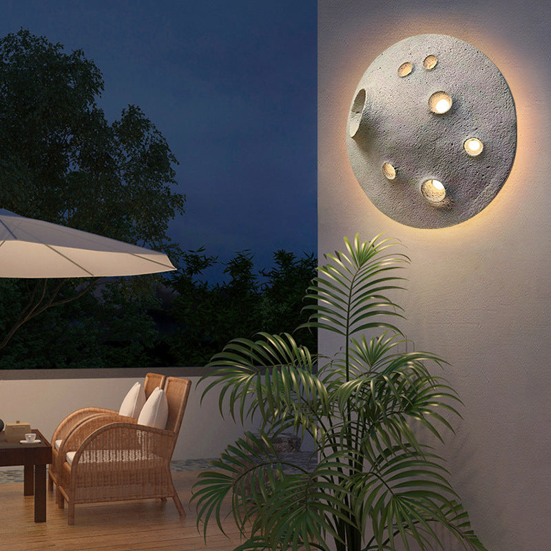 Lunar Concrete Garden Outdoor Light