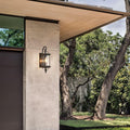 Copper Glass Lantern Patio Outdoor Light