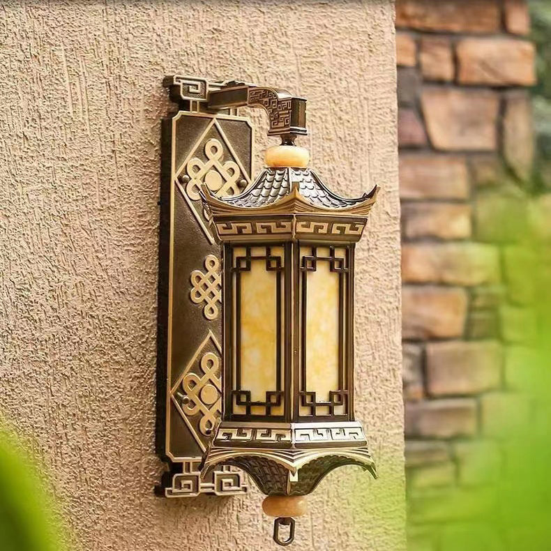 Aluminum Octagonal Pavilion Imitation Outdoor Light