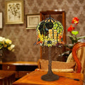 Pod-like Sunflower Pattern Iron 2-Light Table Lamp