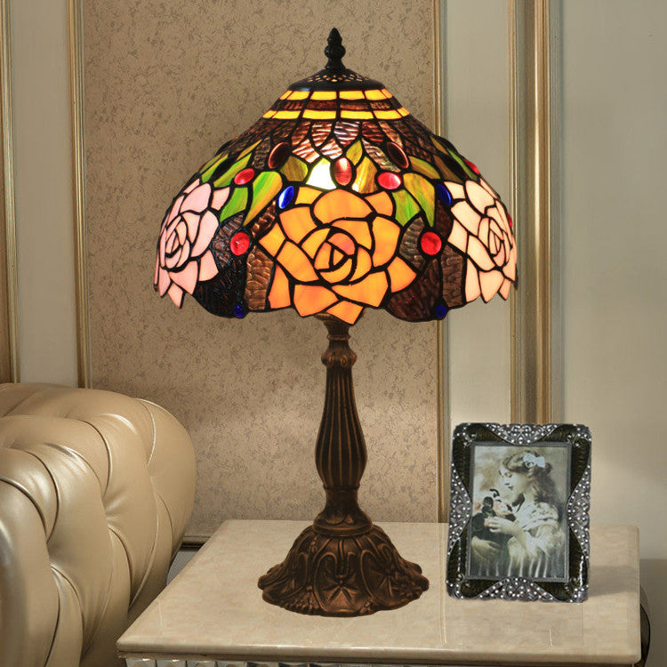 Bloom Floral Stained Glass Table Lamp