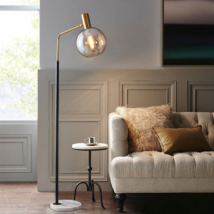 Contemporary Nordic Glass Dome Floor Lamp