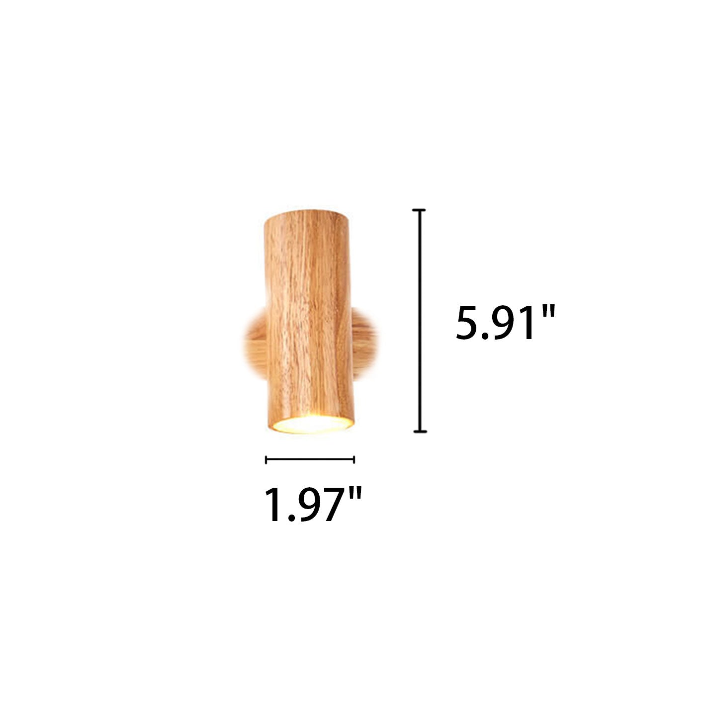 Wood 1/2/3 2-Light Wall Lamp