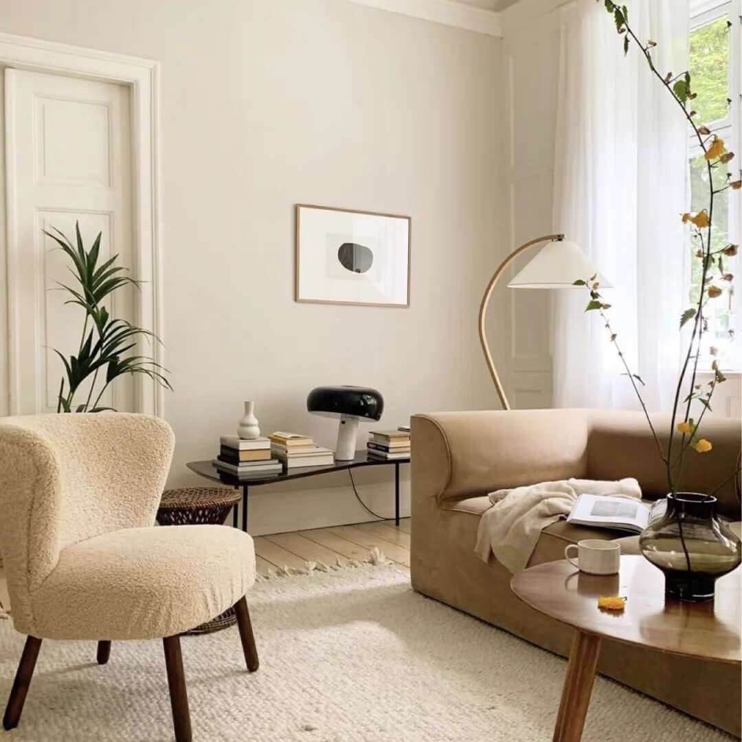 Modern Minimalist Pleated Fabric Floor Lamp