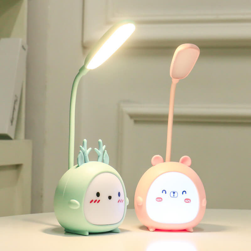 Cartoon Animal Student Charging Table Lamp