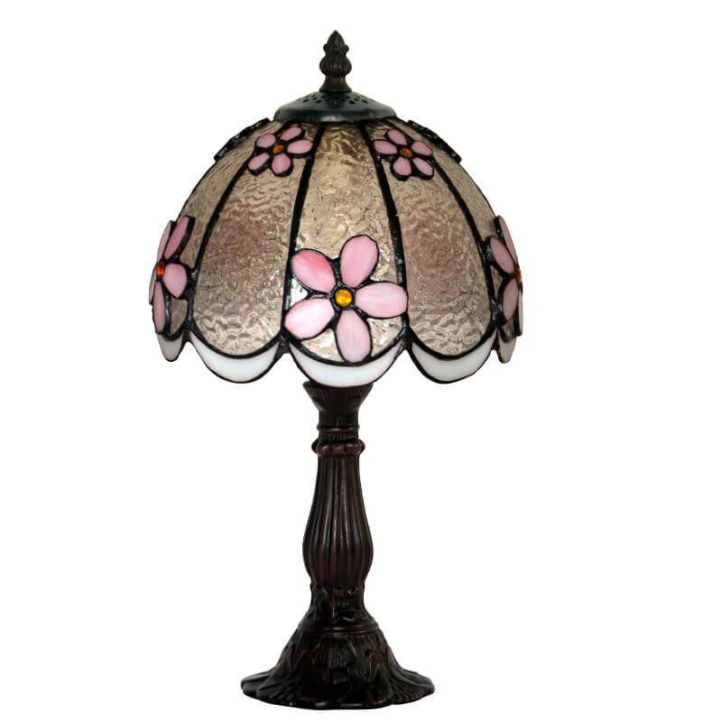 Plum Flower Stained Glass Table Lamp