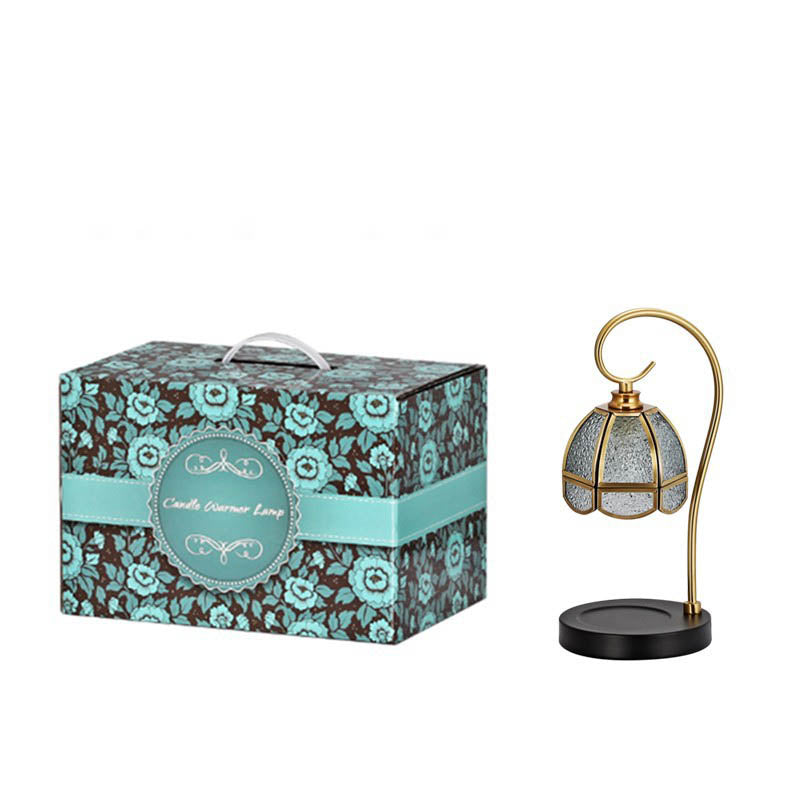Flower Iron Glass Aroma Table Lamp