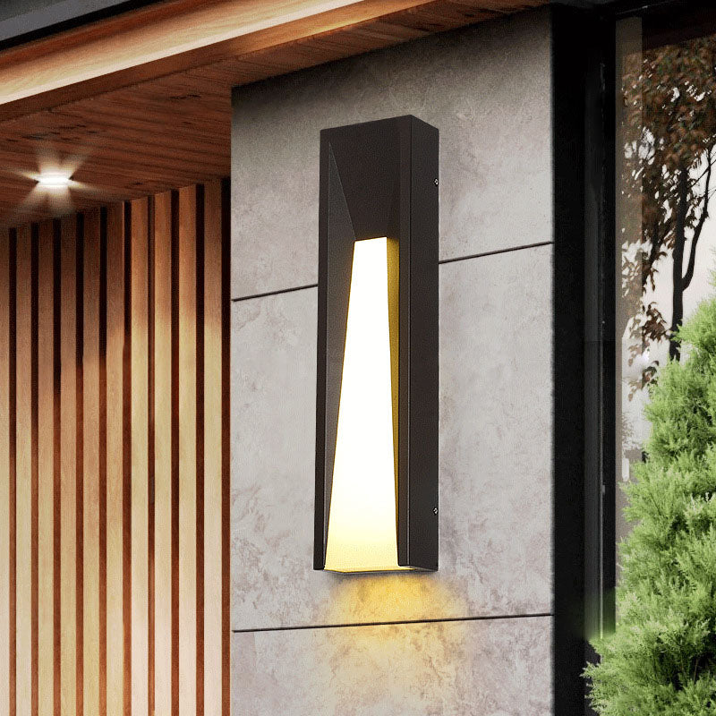 Stainless Steel Cuboid Acrylic Outdoor Light