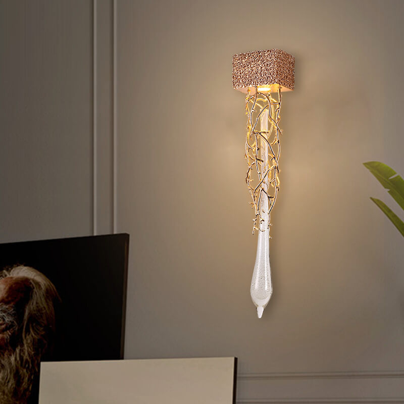 Brass Tree Branch Hardware Wall Lamp