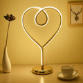 Heart Shape Aluminum Iron Table Lamp