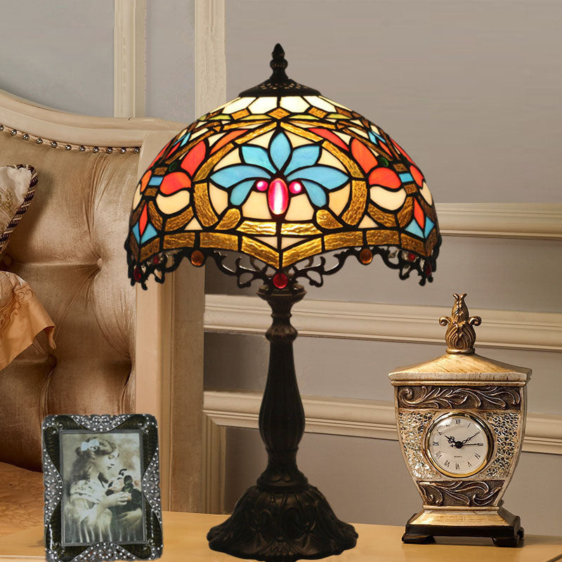 Resin Zinc Alloy Glass Table Lamp