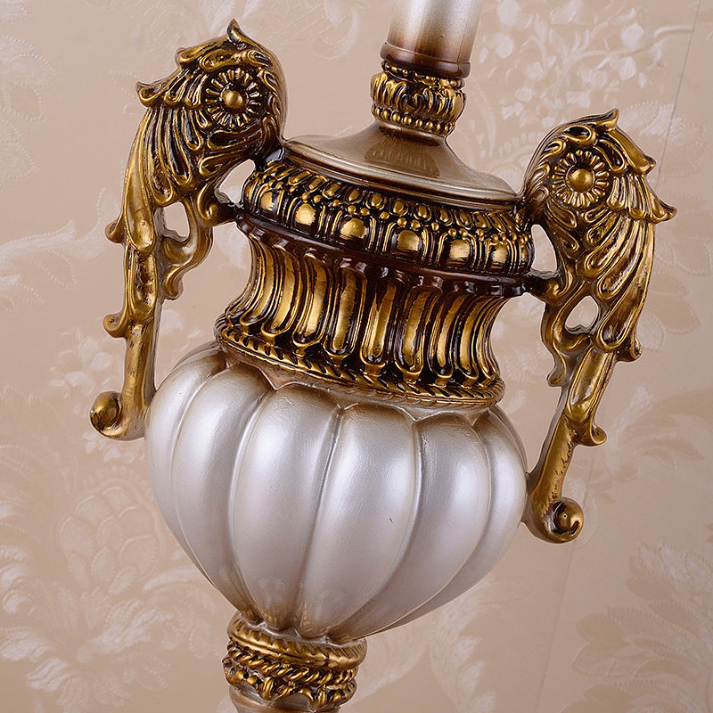 Vase Resin Fabric Bedroom Table Lamp