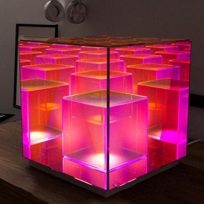 Acrylic RGB Line Rubik's Table Lamp