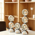 Chrome Metal Orb 1/2/3 2-Light Table Lamp