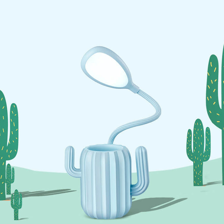Foldable Cactus Design Eye Table Lamp
