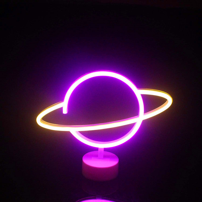 Planet Neon Plastic Night Table Lamp